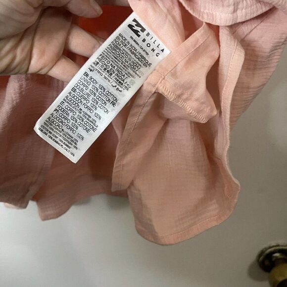 NEW! Billabong Spellbound Pink puff sleeve mini dress size Small - Picture 6 of 6